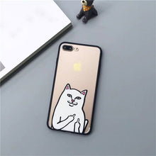 Finger Cat Case For iPhone 5 5s SE 6 6s 6s Plus 7 7 Plus - myiphonexcase
