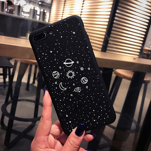 Planet Moon Sun Stars Case For iphone - Hard Back Cover - myiphonexcase