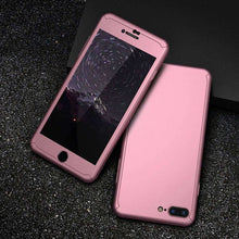 360 Protective Case For iPhone - Glass Front & Back Cover Full Body Coverage Protection Shells - myiphonexcase