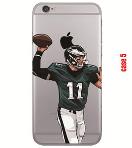 American Football Player Star transparent Phone Case for iphone - myiphonexcase