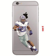 American Football Player Star transparent Phone Case for iphone - myiphonexcase