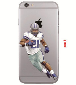American Football Player Star transparent Phone Case for iphone - myiphonexcase