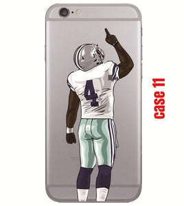 American Football Player Star transparent Phone Case for iphone - myiphonexcase
