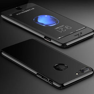 Tempered Glass Mirror Phone Case Full Body Protection Hybrid 360 Cover For iPhone - myiphonexcase