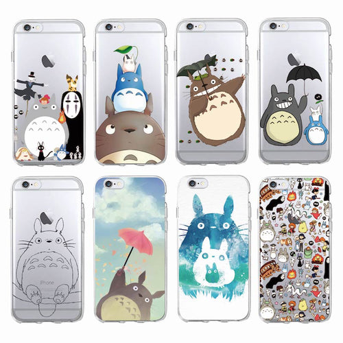 Cute Totoro Anime transparent Phone Case For iPhone - 8 colors available - myiphonexcase
