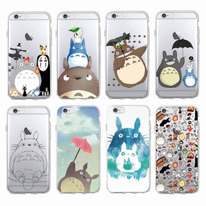 Cute Totoro Anime transparent Phone Case For iPhone - 8 colors available - myiphonexcase