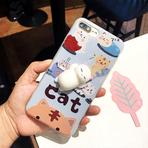 Lovely cat & Panda 3D Back Cover for iPhone - myiphonexcase