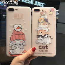 Cute cartoon catBack Cover Phone Cases For iPhone - myiphonexcase