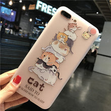 Cute cartoon catBack Cover Phone Cases For iPhone - myiphonexcase