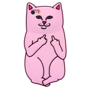 3D finger Cat Case For iPhone - myiphonexcase
