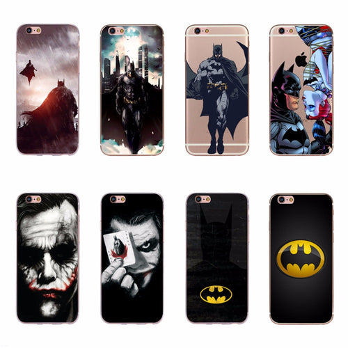 Cool Batman Joker Design Covers For Apple iPhone 7 8 6 6s 5 5s SE 7 Plus 8 Plus - myiphonexcase