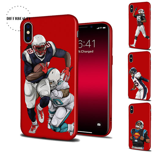 American Football Player Star Back  Cover for iPhone - myiphonexcase