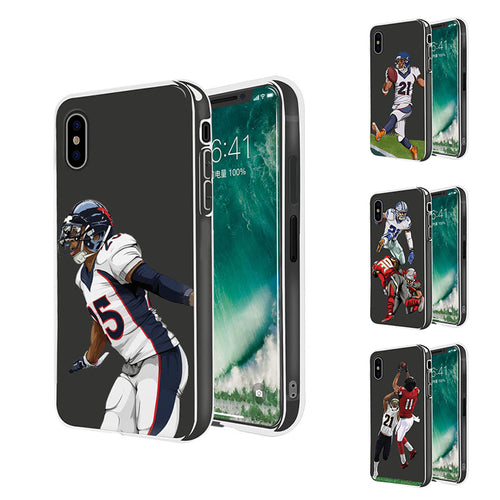 American Football Player Soft Back Cover for iPhone - myiphonexcase