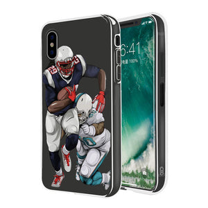 American Football Player Soft Back Cover for iPhone - myiphonexcase