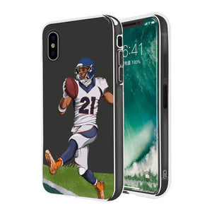 American Football Player Soft Back Cover for iPhone - myiphonexcase